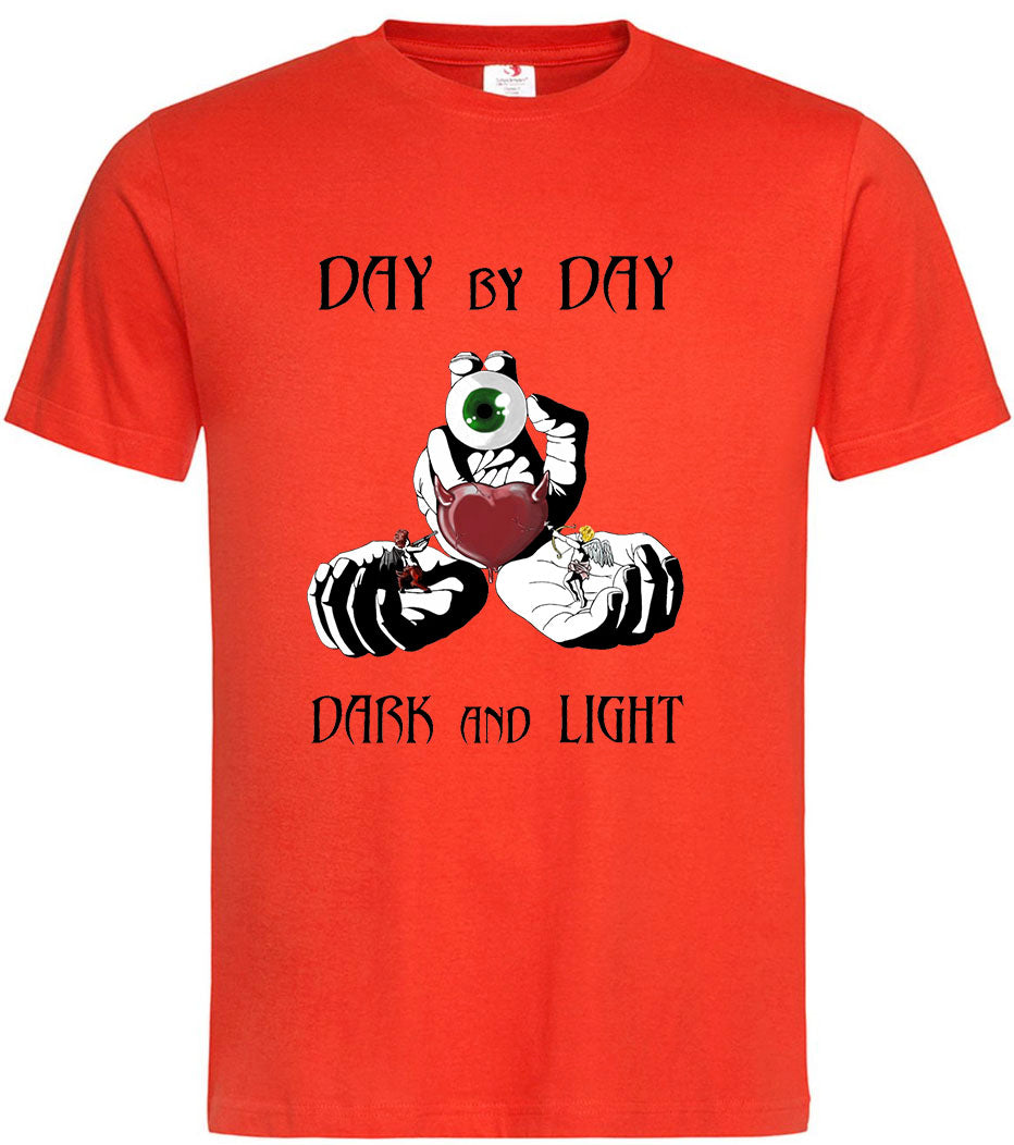 T-shirt Day by day dark and light maglietta