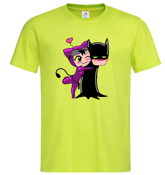 T-shirt Batman Catwomen maglietta faccine