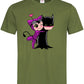 T-shirt Batman Catwomen maglietta faccine