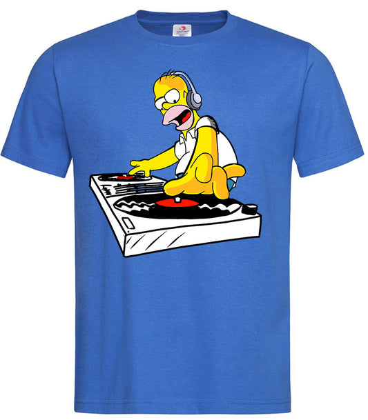 T-shirt Homer Simpson  maglietta DJ
