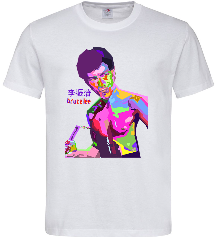T-shirt Bruce Lee maglietta pop art