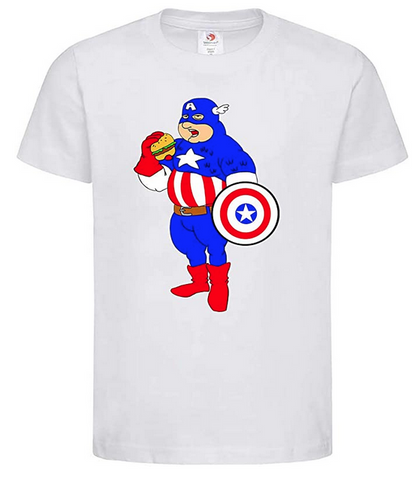 T-shirt Capitan America maglietta divertente